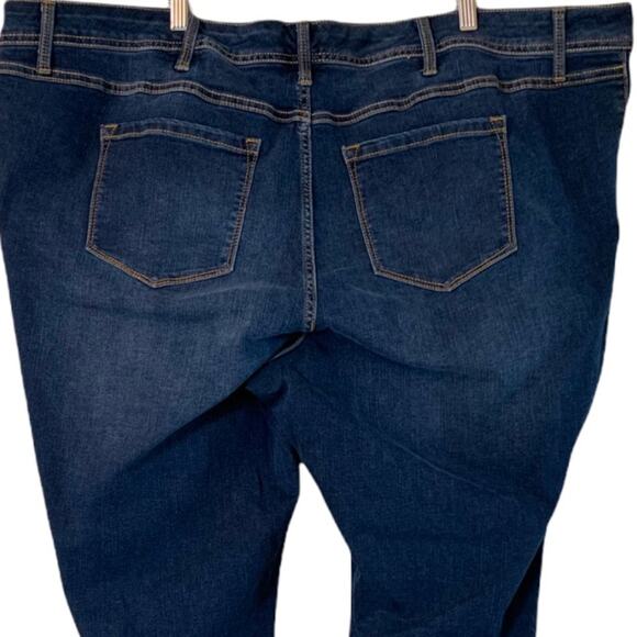 Torrid Women's Jeans High Rise Dark Wash Luxe Slim Boot Cut Plus Size 28XS - Picture 5 of 9